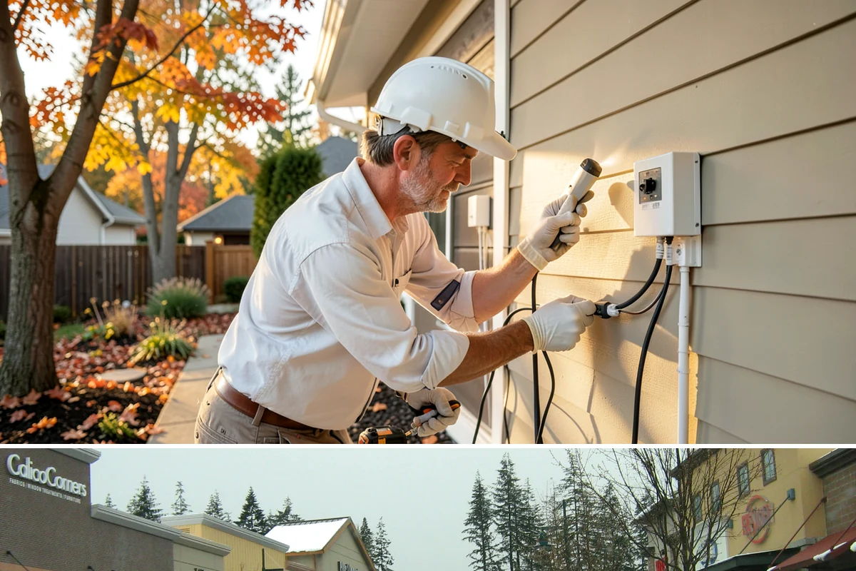 Automatic Gate Installation in Mill Creek, Snohomish County, WA - Dry-season installation protects wiring and lets footings cure before wet weather.