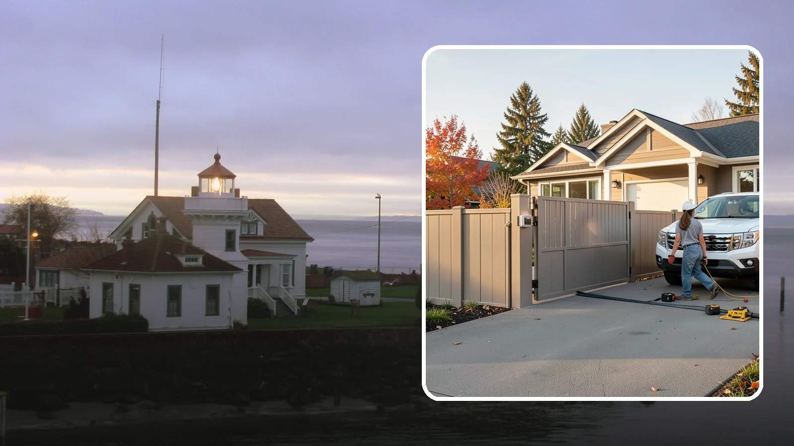 Automatic Gate Installation in Mukilteo, Snohomish County, WA - A motorized automatic gate that adds security and convenience to your driveway or property entrance.