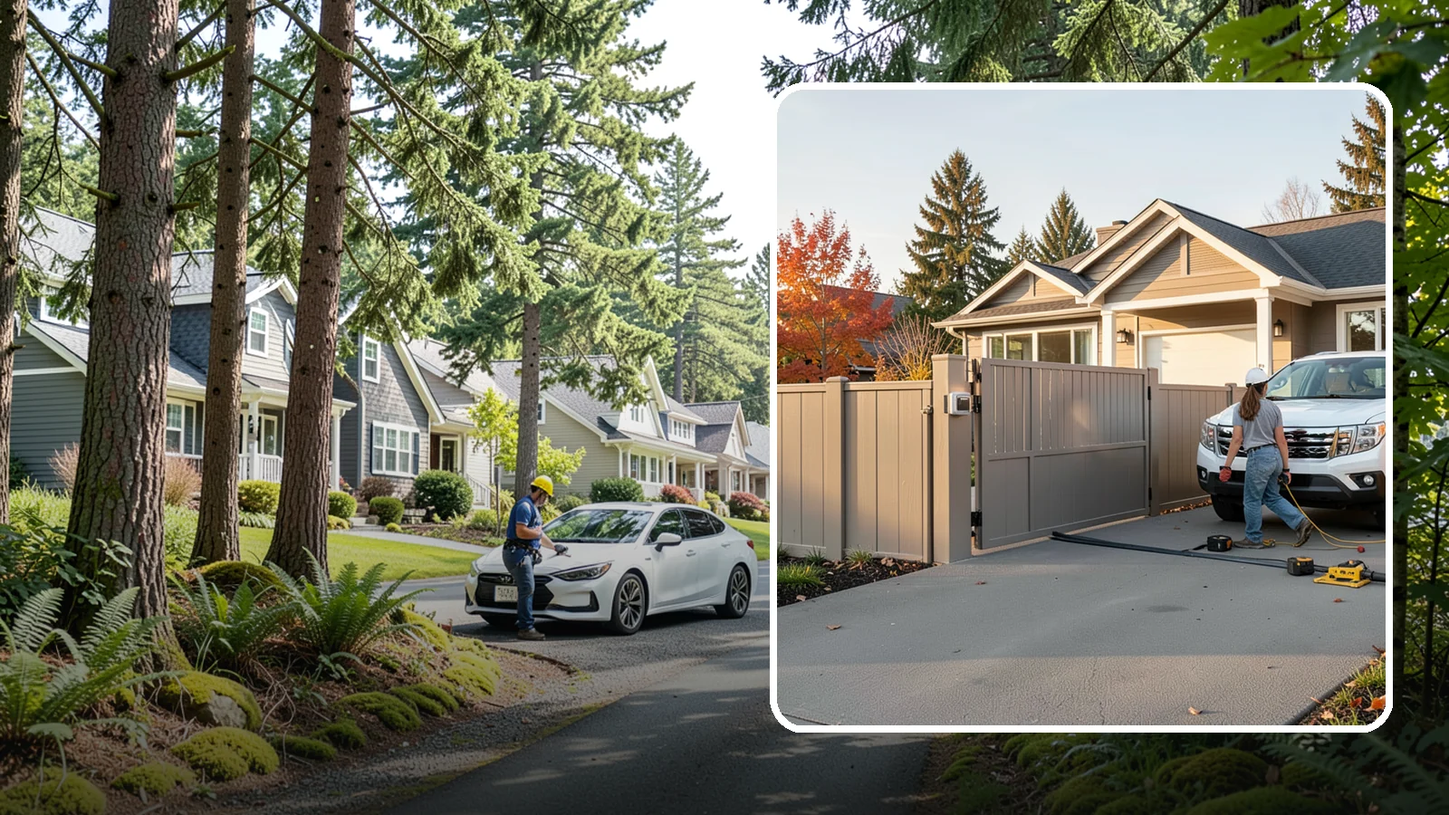 Automatic Gate Installation in Normandy Park, King County, WA - A motorized automatic gate that adds security and convenience to your driveway or property entrance.