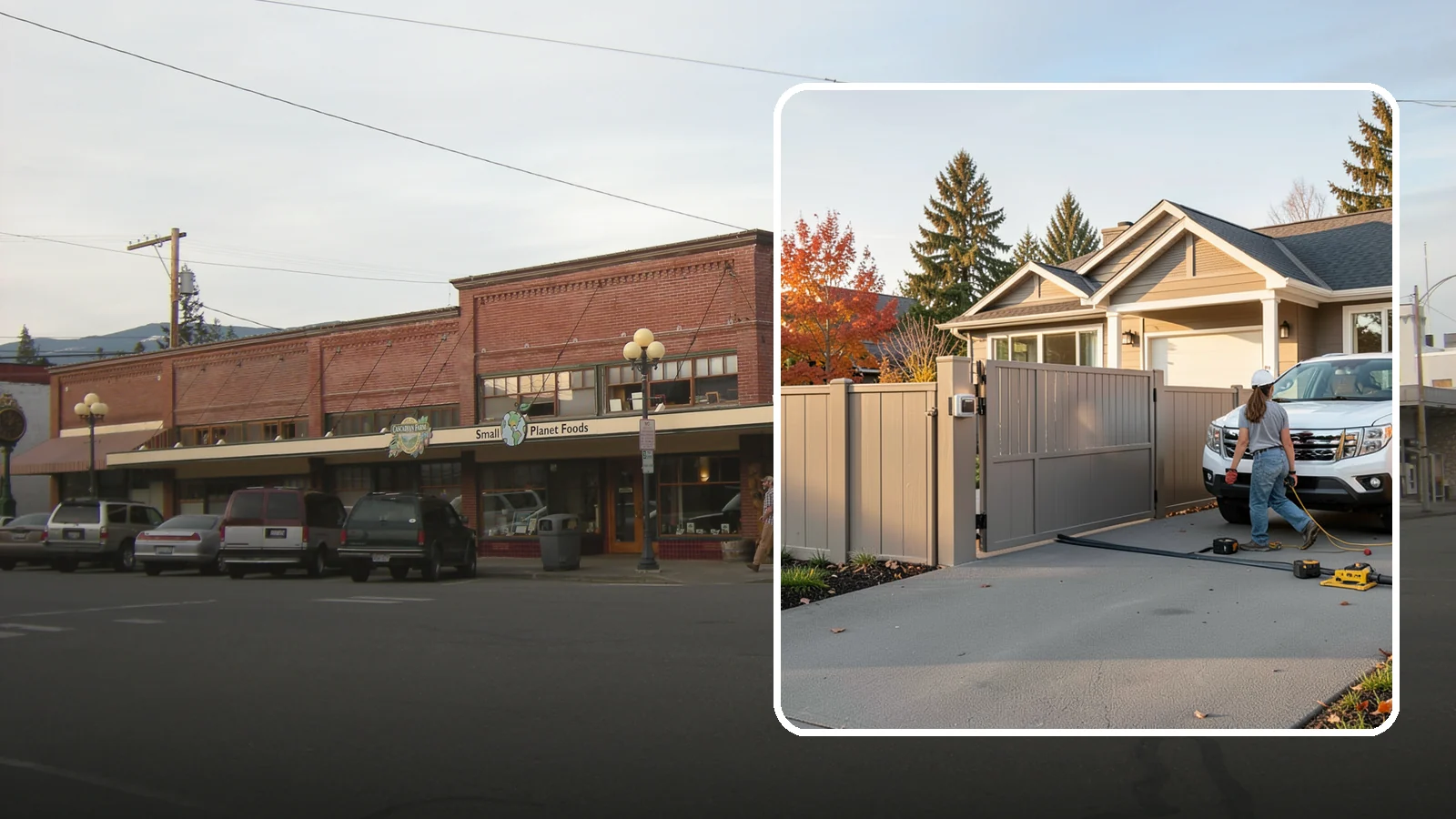 Automatic Gate Installation in Sedro-Woolley, Skagit County, WA - A motorized automatic gate that adds security and convenience to your driveway or property entrance.