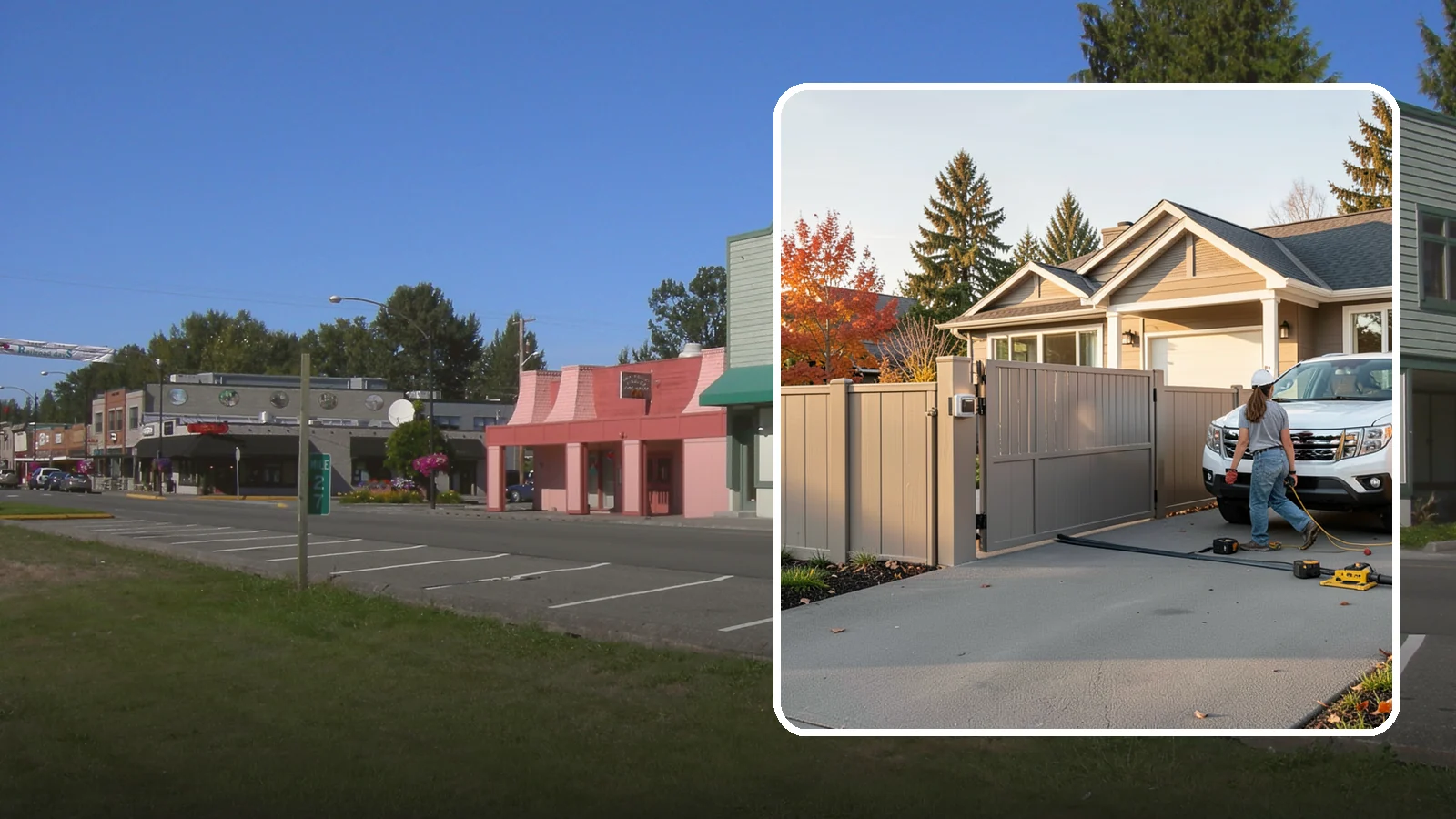 Automatic Gate Installation in Snoqualmie, King County, WA - A motorized automatic gate that adds security and convenience to your driveway or property entrance.