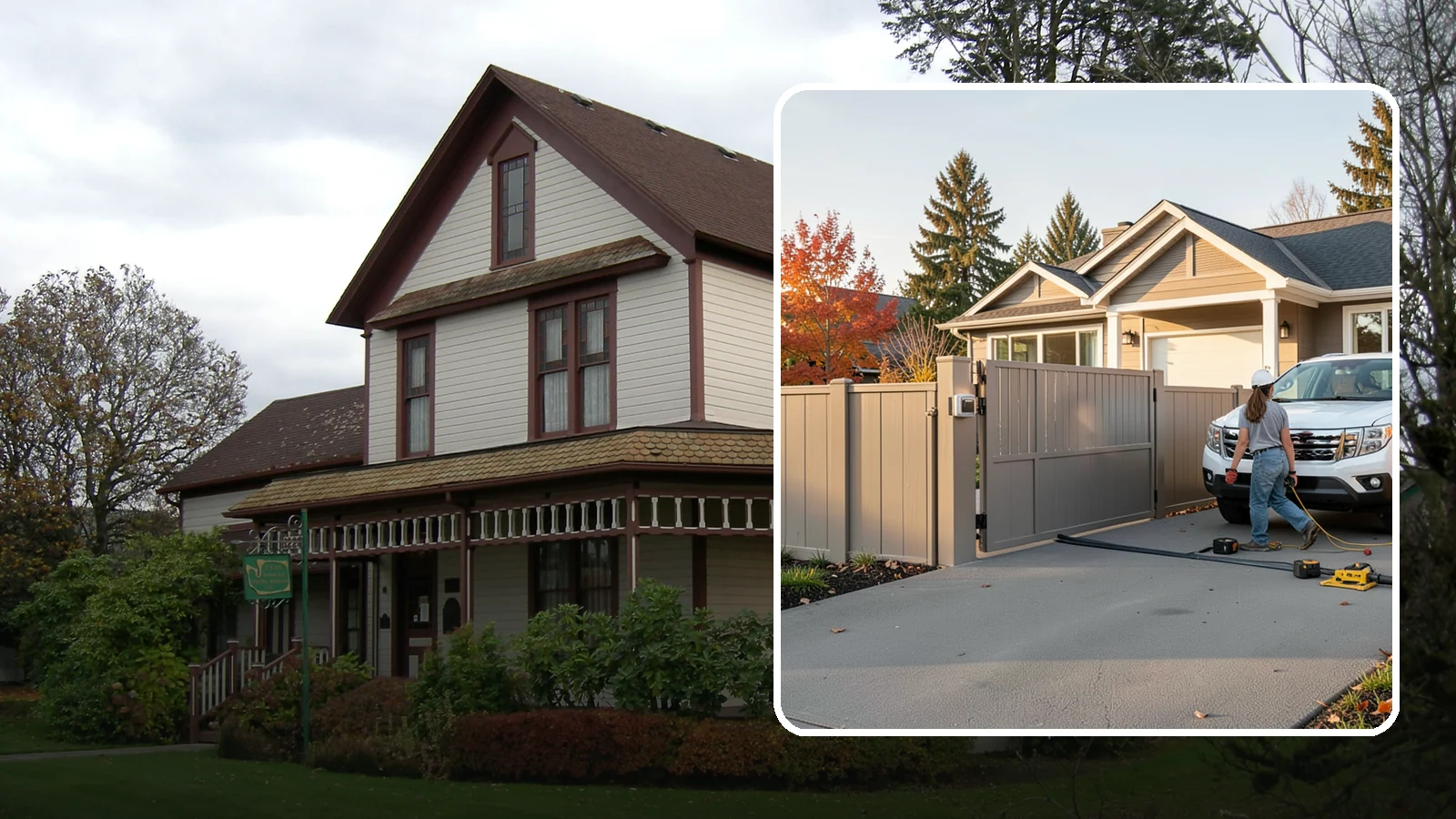 Automatic Gate Installation in Sumner, Pierce County, WA - A motorized automatic gate that adds security and convenience to your driveway or property entrance.