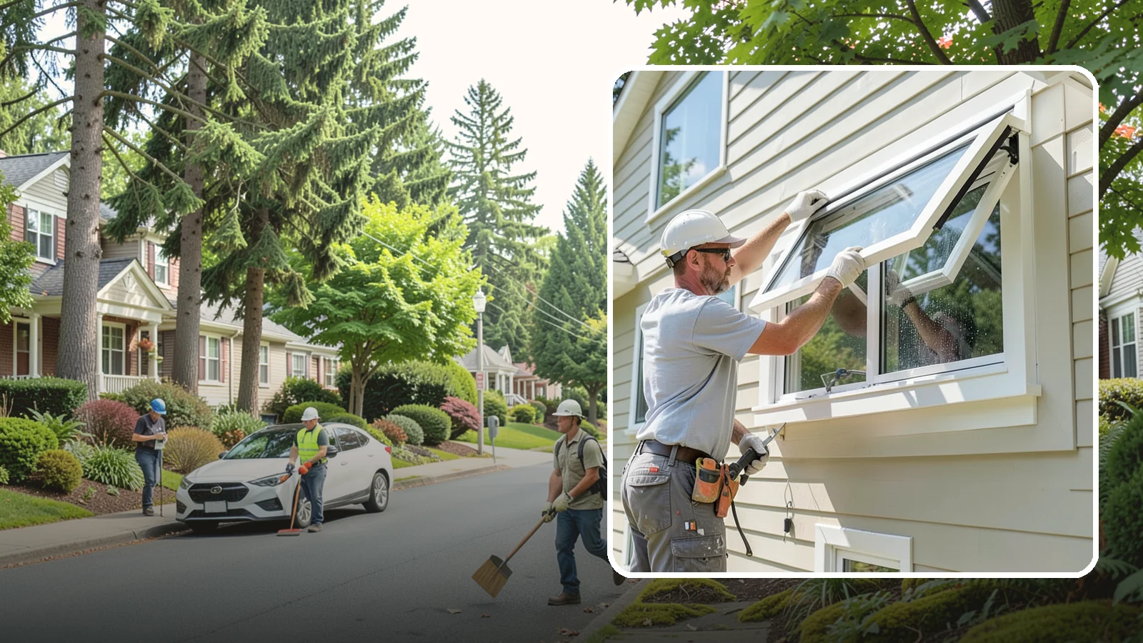 Awning Window Installation in Beaux Arts Village, King County, WA - Installing top-hinged awning windows that let you ventilate even during a light Pacific Northwest drizzle.