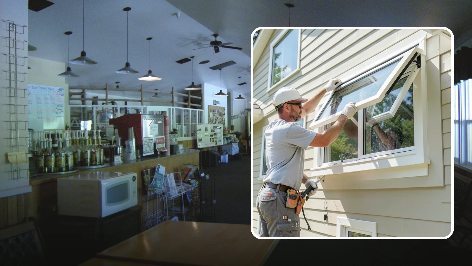 Awning Window Installation in Black Diamond, King County, WA - Installing top-hinged awning windows that let you ventilate even during a light Pacific Northwest drizzle.