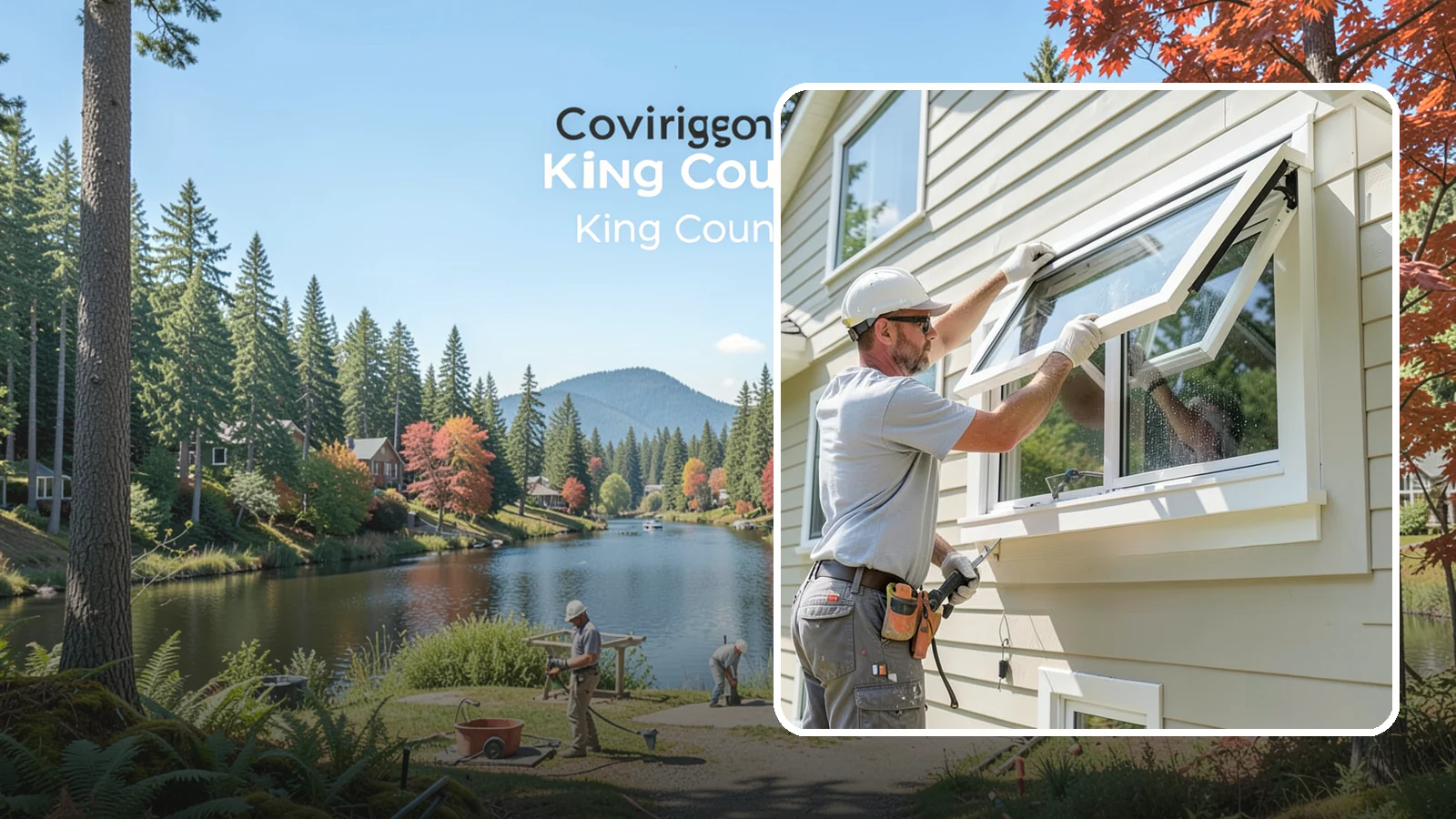 Awning Window Installation in Covington, King County, WA - Installing top-hinged awning windows that let you ventilate even during a light Pacific Northwest drizzle.