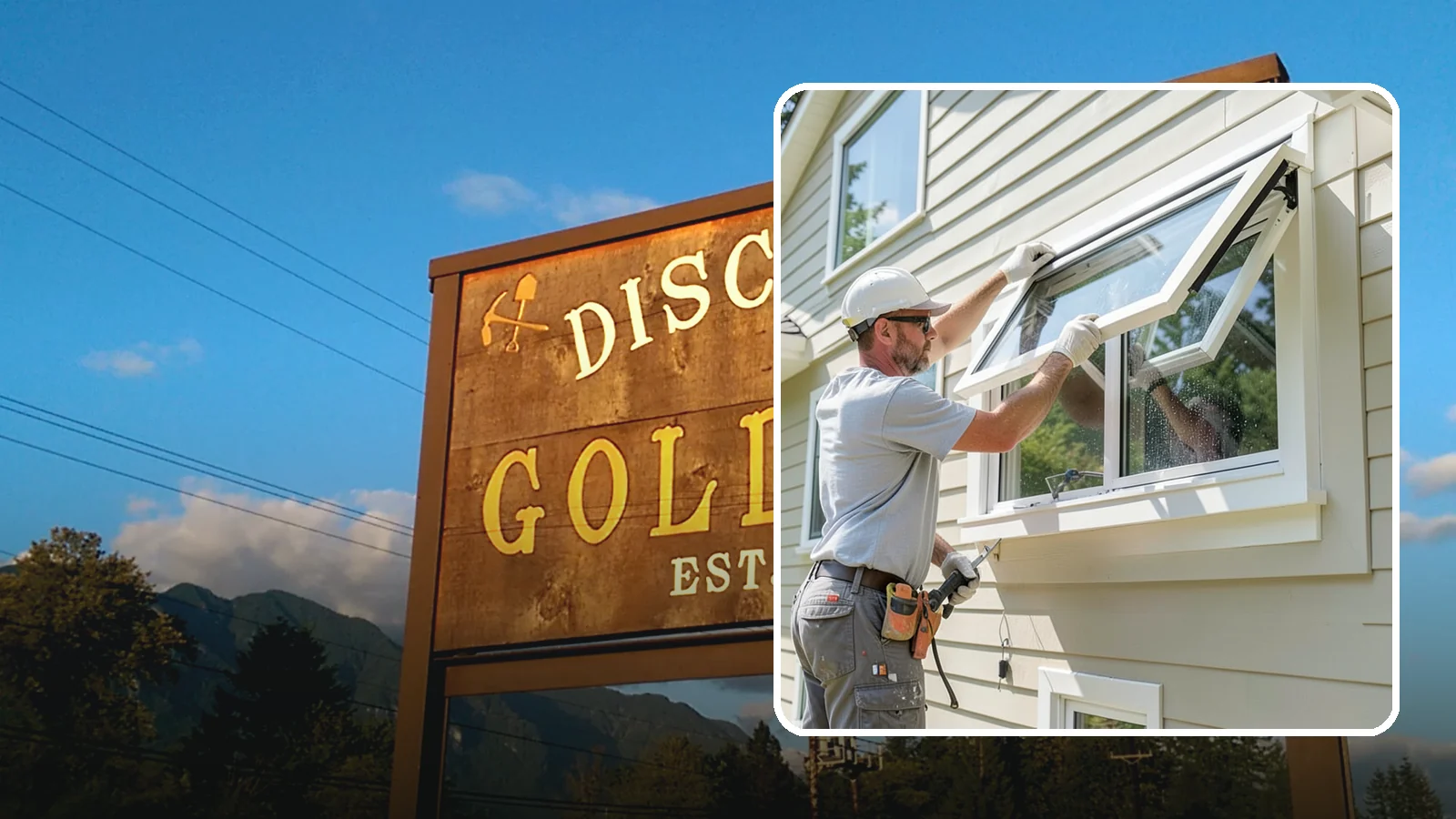 Awning Window Installation in Gold Bar, Snohomish County, WA - Installing top-hinged awning windows that let you ventilate even during a light Pacific Northwest drizzle.