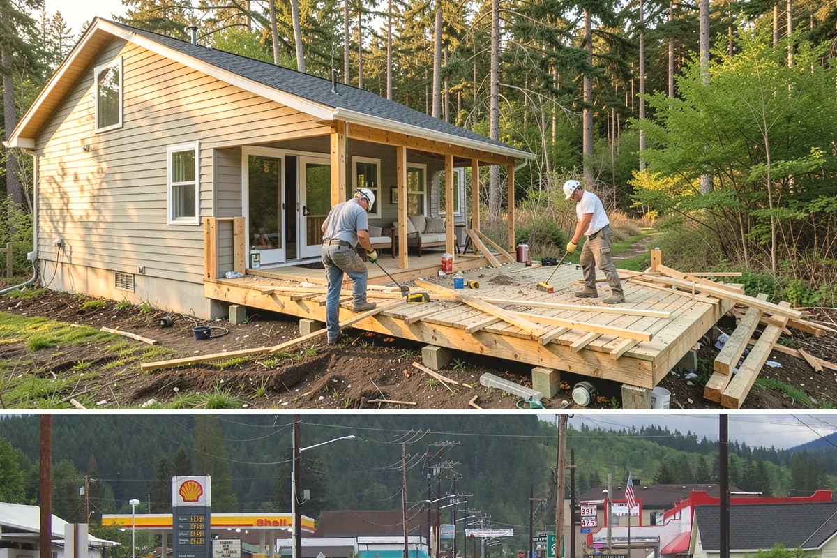 Awning Window Installation in Granite Falls, Snohomish County, WA - Awning windows install well in any season, with quick weather-sealing during rainy periods.