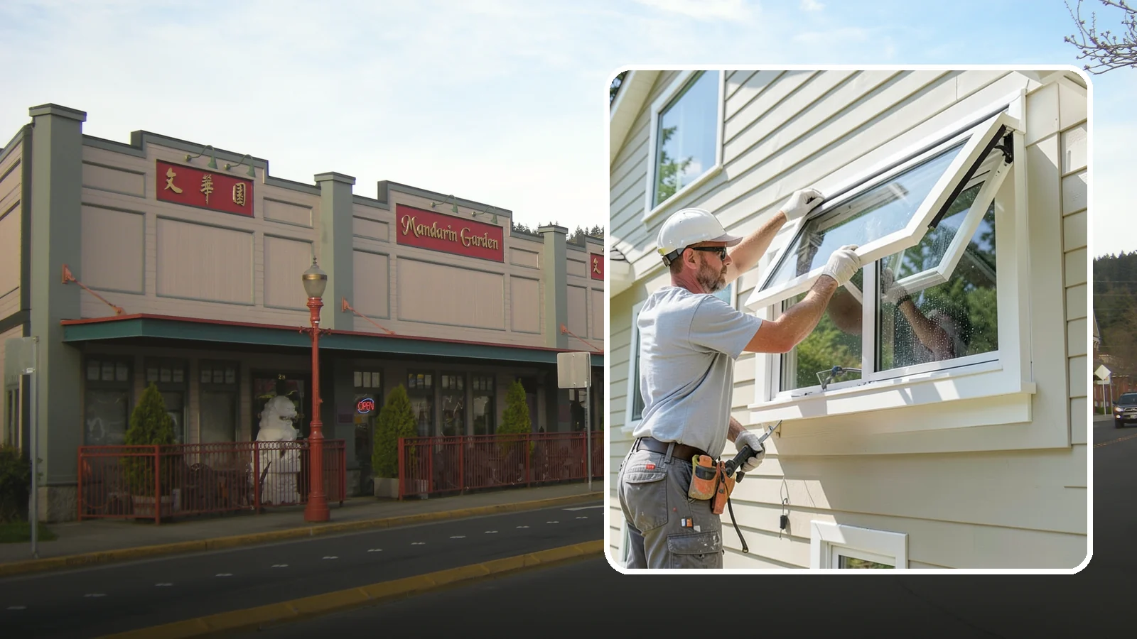 Awning Window Installation in Issaquah, King County, WA - Installing top-hinged awning windows that let you ventilate even during a light Pacific Northwest drizzle.
