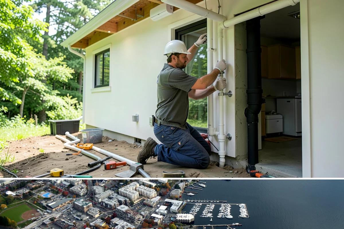 Awning Window Installation in Kirkland, King County, WA - Awning windows install well in any season, with quick weather-sealing during rainy periods.