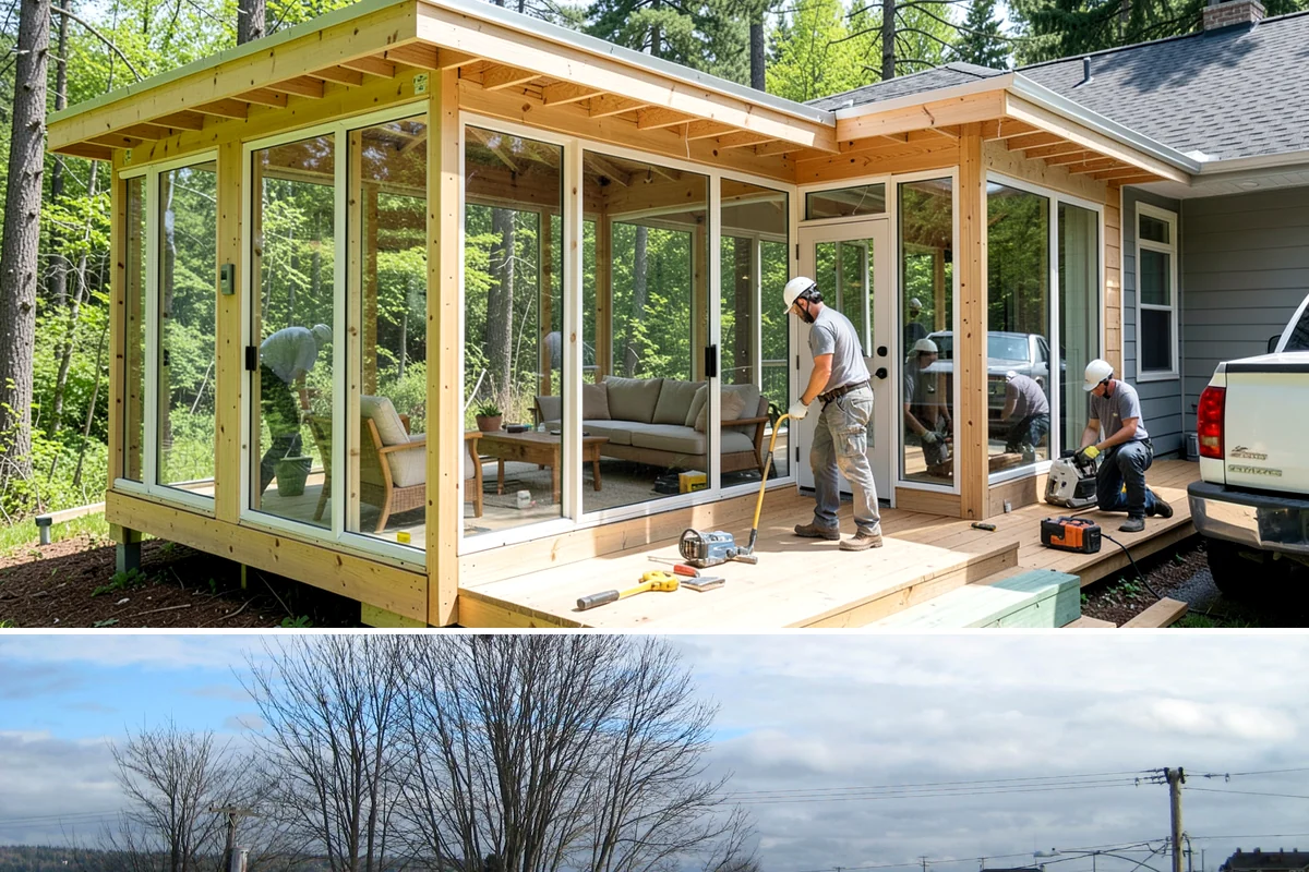 Awning Window Installation in Langley, Island County, WA - Awning windows install well in any season, with quick weather-sealing during rainy periods.