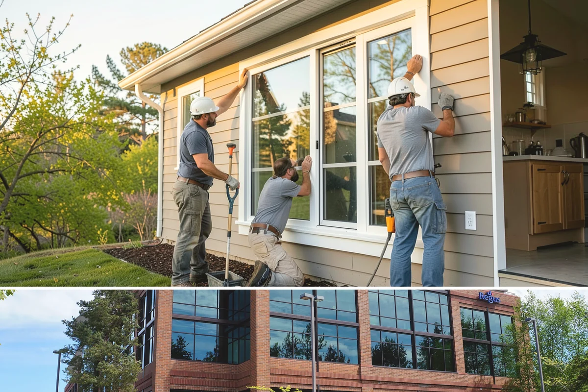Awning Window Installation in Mountlake Terrace, Snohomish County, WA - Awning windows install well in any season, with quick weather-sealing during rainy periods.