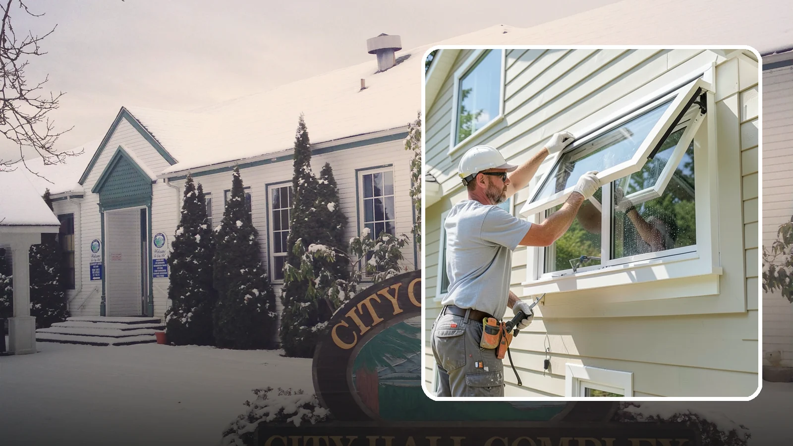 Awning Window Installation in Pacific, King County, WA - Installing top-hinged awning windows that let you ventilate even during a light Pacific Northwest drizzle.