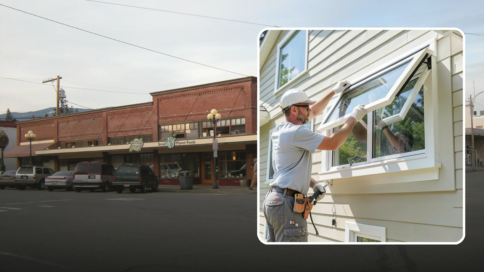 Awning Window Installation in Sedro-Woolley, Skagit County, WA - Installing top-hinged awning windows that let you ventilate even during a light Pacific Northwest drizzle.