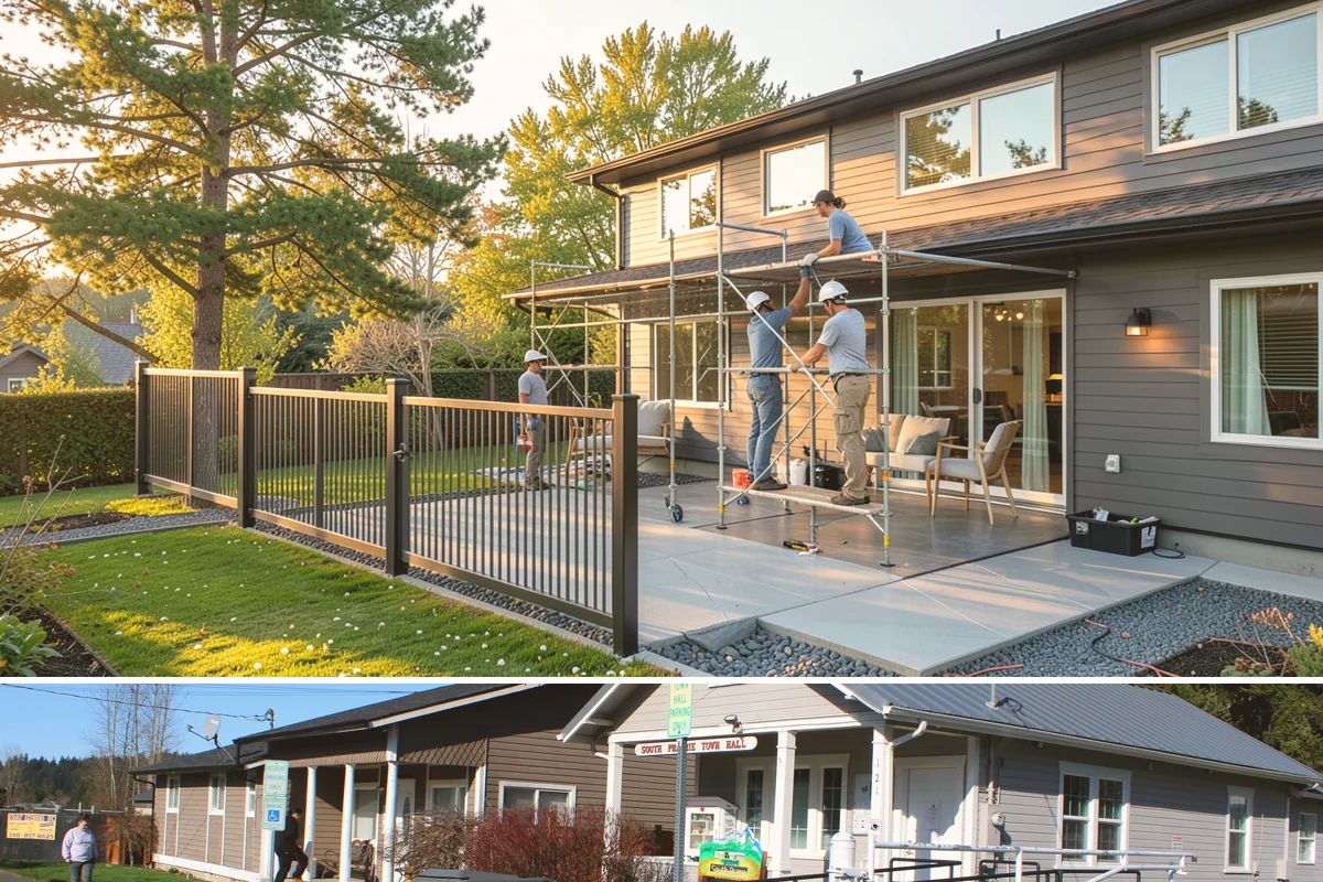 Awning Window Installation in South Prairie, Pierce County, WA - Awning windows install well in any season, with quick weather-sealing during rainy periods.