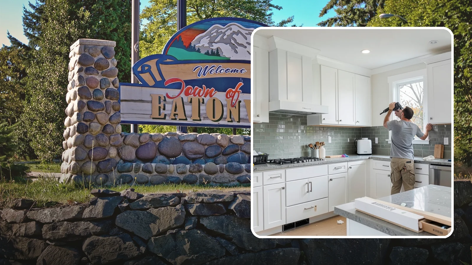 Backsplash Installation in Eatonville, Pierce County, WA - Installing a tile or slab backsplash that protects your walls and adds a finished design accent.