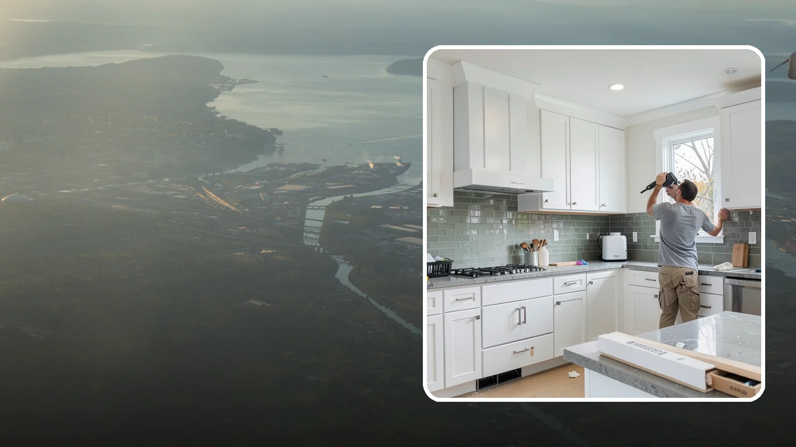 Backsplash Installation in Fife, Pierce County, WA - Installing a tile or slab backsplash that protects your walls and adds a finished design accent.