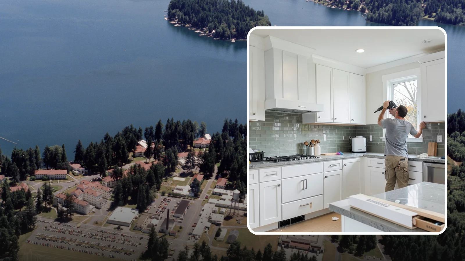 Backsplash Installation in Lakewood, Pierce County, WA - Installing a tile or slab backsplash that protects your walls and adds a finished design accent.