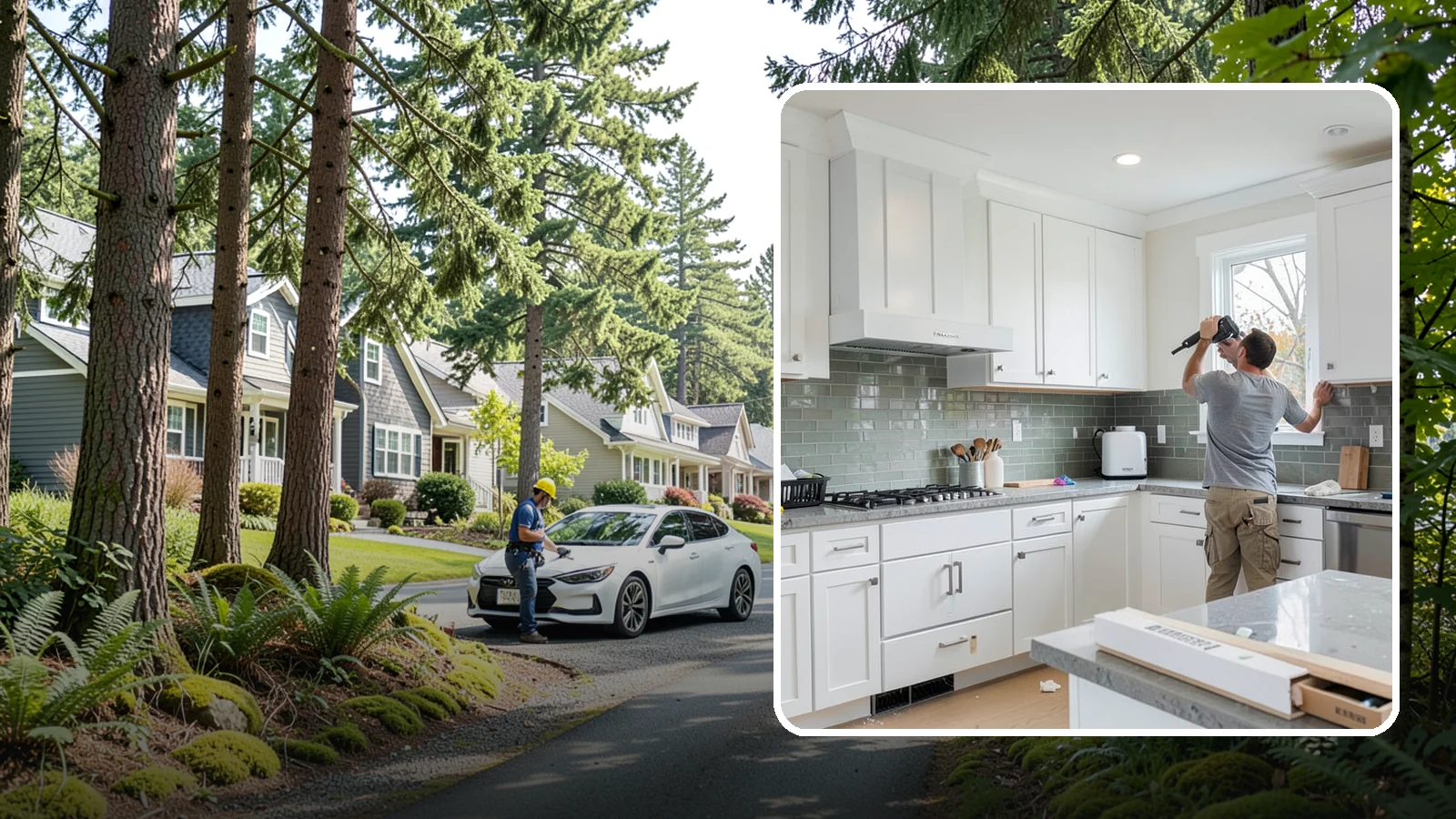 Backsplash Installation in Normandy Park, King County, WA - Installing a tile or slab backsplash that protects your walls and adds a finished design accent.