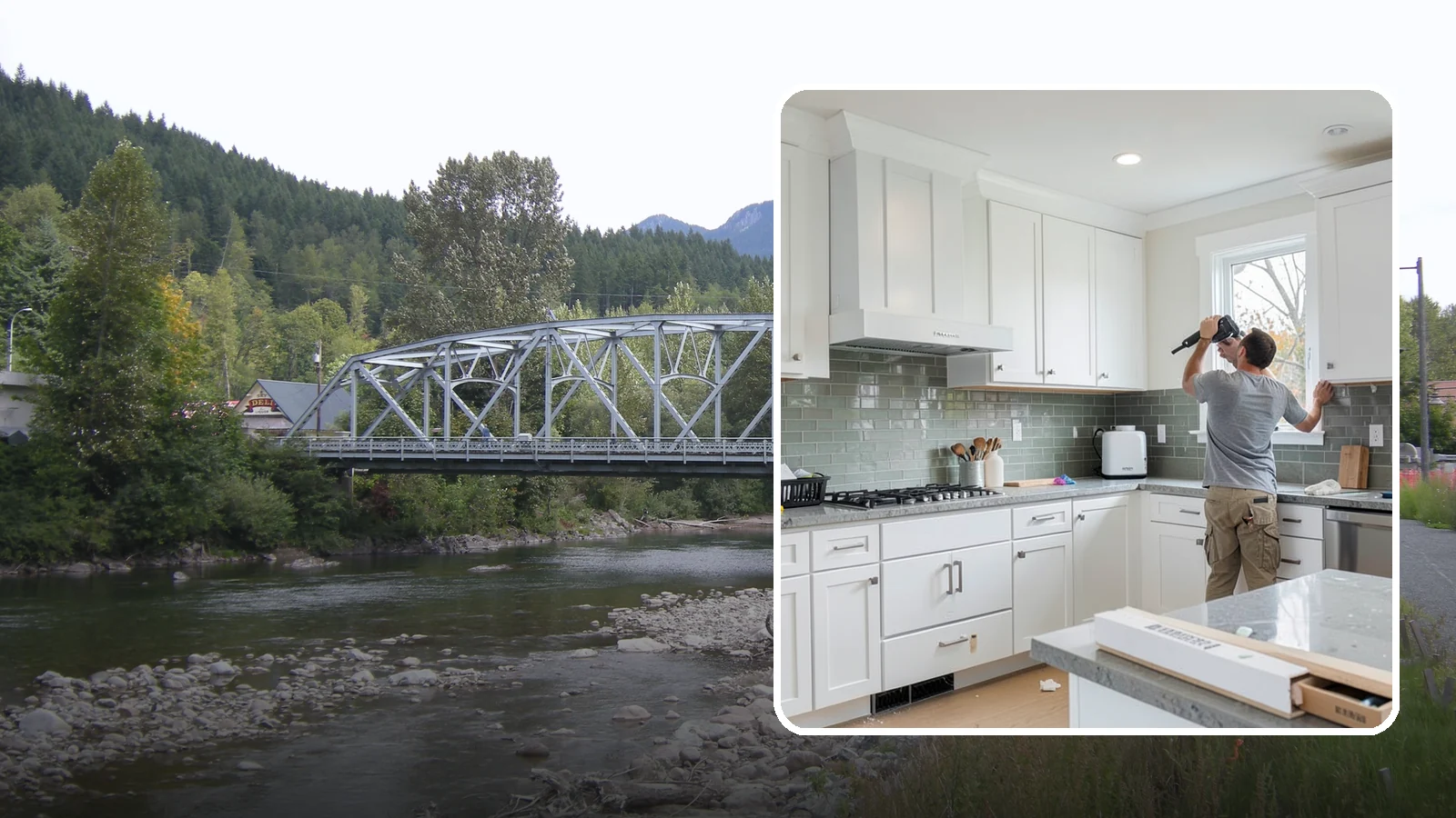 Backsplash Installation in Skykomish, King County, WA - Installing a tile or slab backsplash that protects your walls and adds a finished design accent.