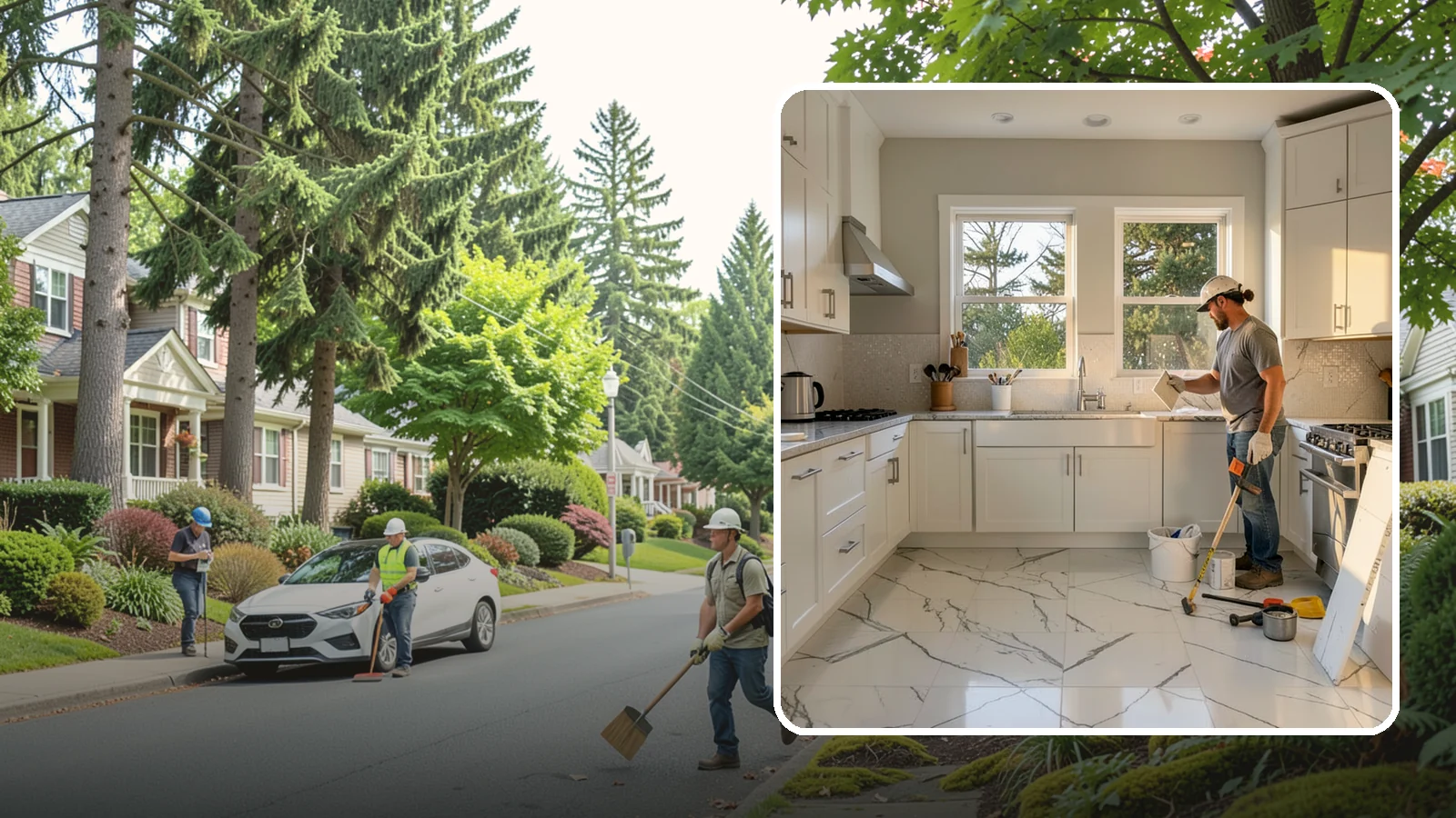 Backsplash Tile Installation in Beaux Arts Village, King County, WA - Kitchen and bar backsplash tiling that protects walls while defining your room's style.