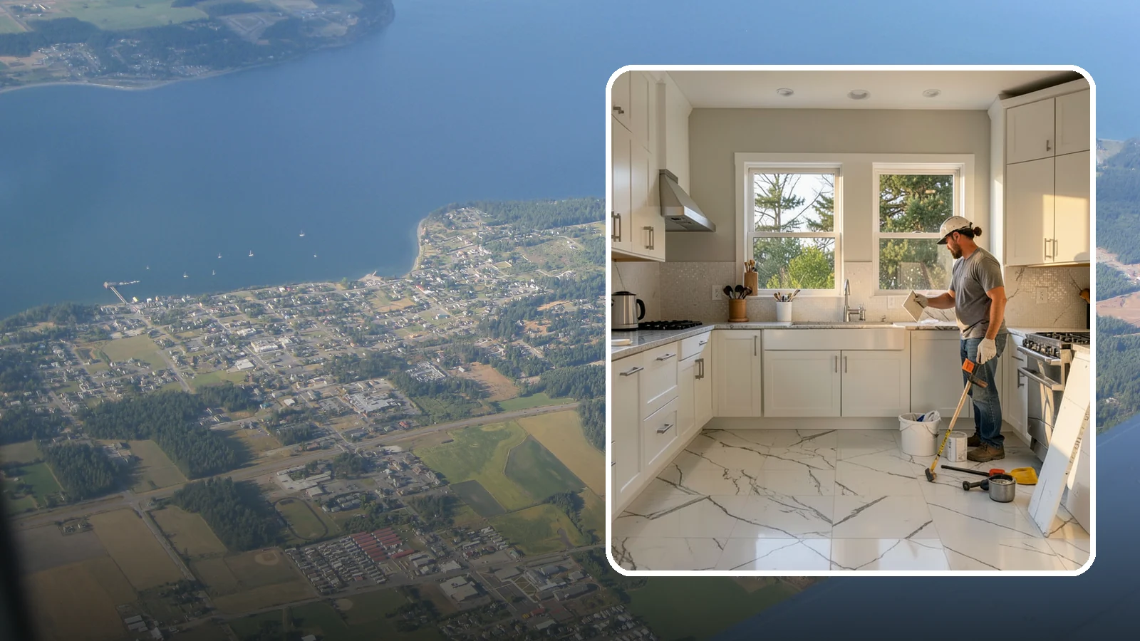 Backsplash Tile Installation in Coupeville, Island County, WA - Kitchen and bar backsplash tiling that protects walls while defining your room's style.