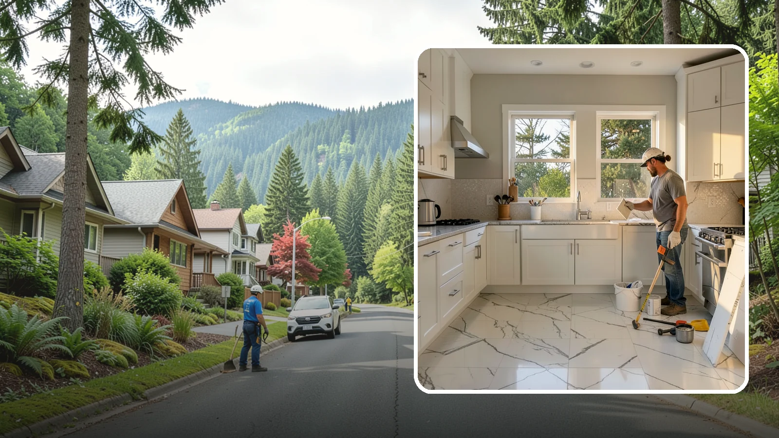 Backsplash Tile Installation in Darrington, Snohomish County, WA - Kitchen and bar backsplash tiling that protects walls while defining your room's style.
