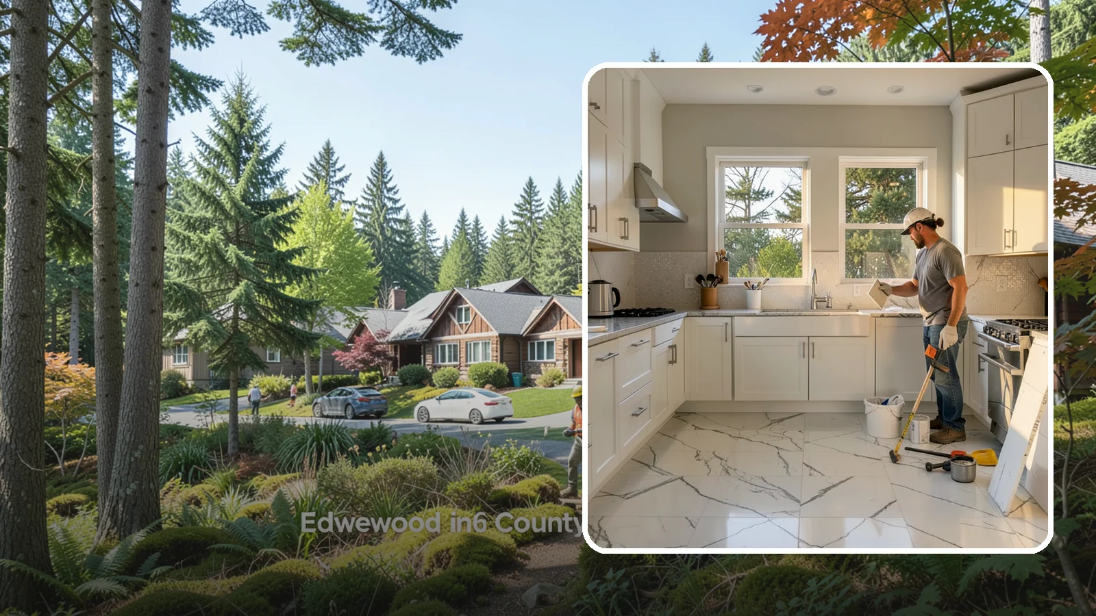Backsplash Tile Installation in Edgewood, Pierce County, WA - Kitchen and bar backsplash tiling that protects walls while defining your room's style.