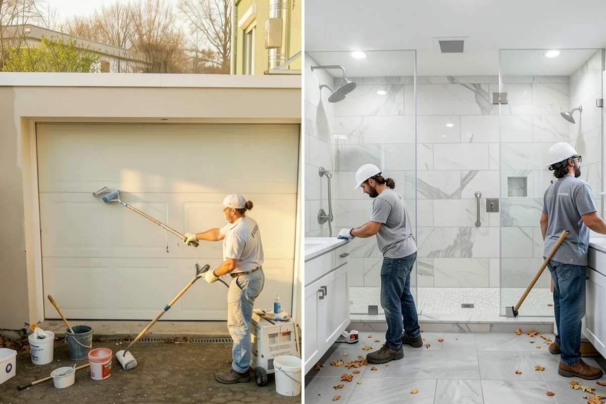 Backsplash Tile Installation in Federal Way, King County, WA - Measure the field and confirm outlet and edge locations