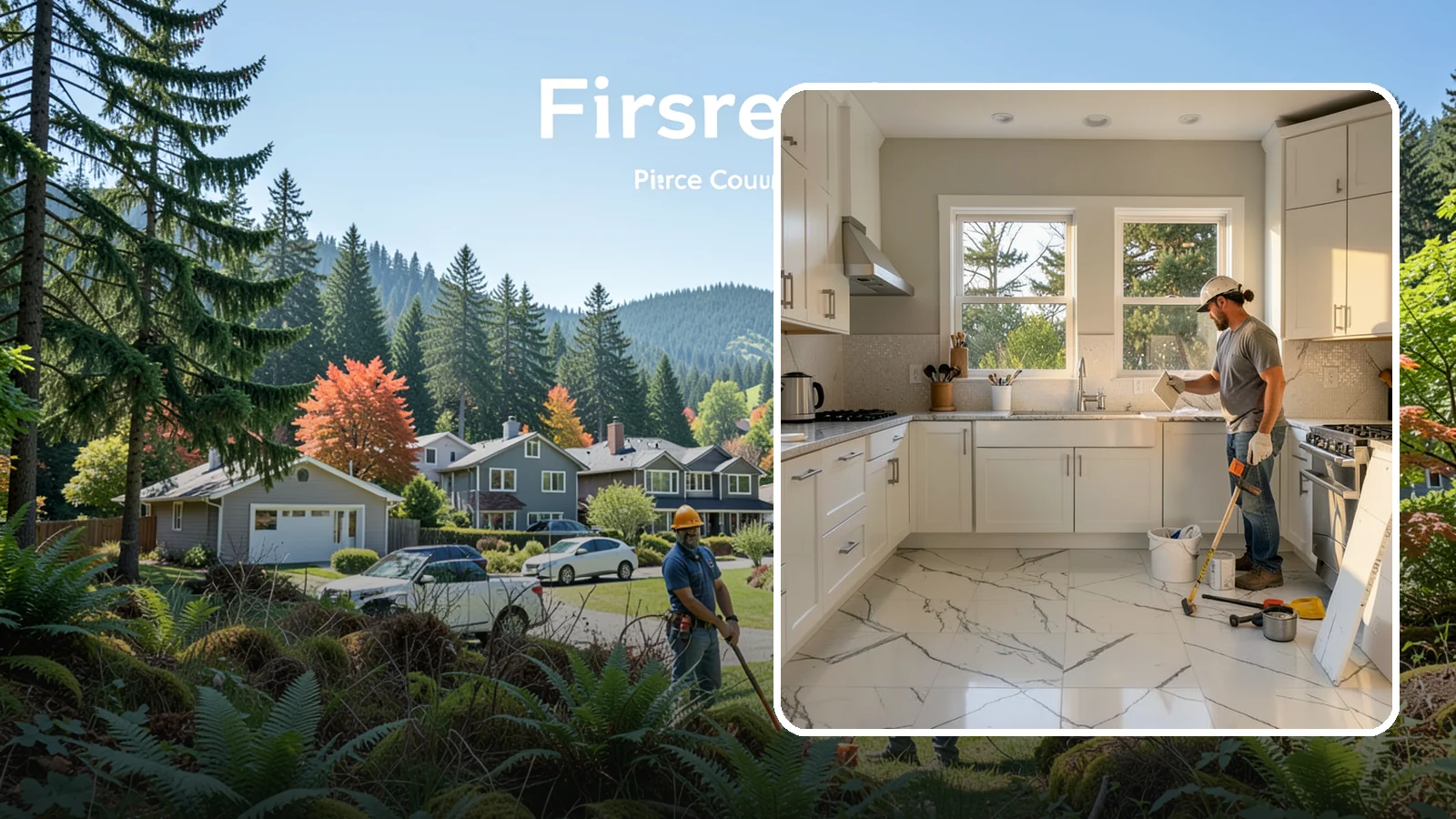 Backsplash Tile Installation in Fircrest, Pierce County, WA - Kitchen and bar backsplash tiling that protects walls while defining your room's style.