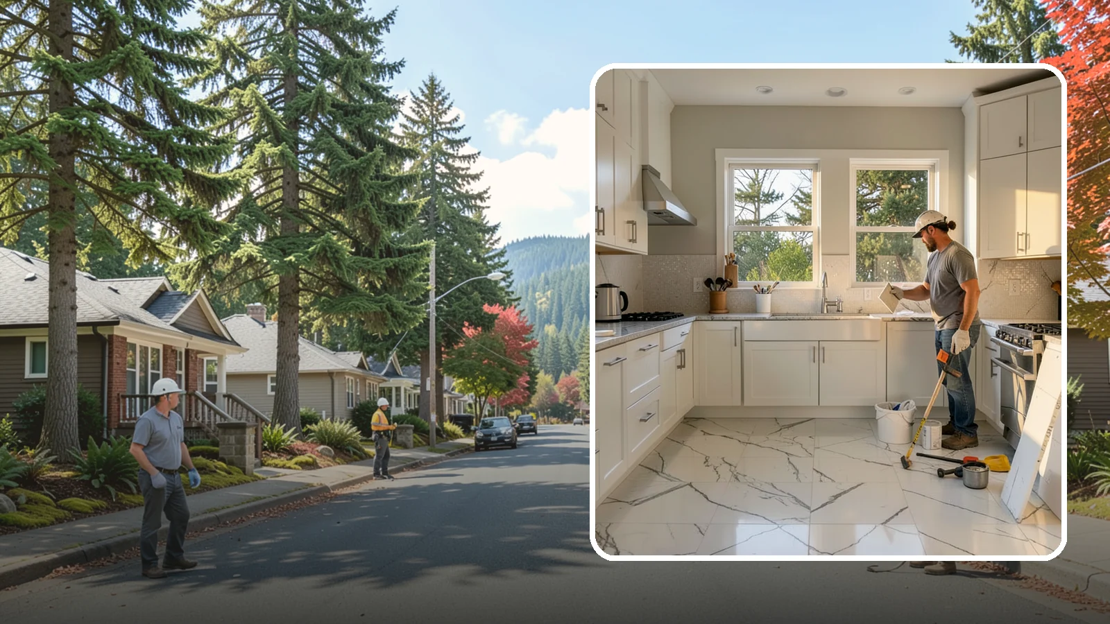 Backsplash Tile Installation in Hunts Point, King County, WA - Kitchen and bar backsplash tiling that protects walls while defining your room's style.