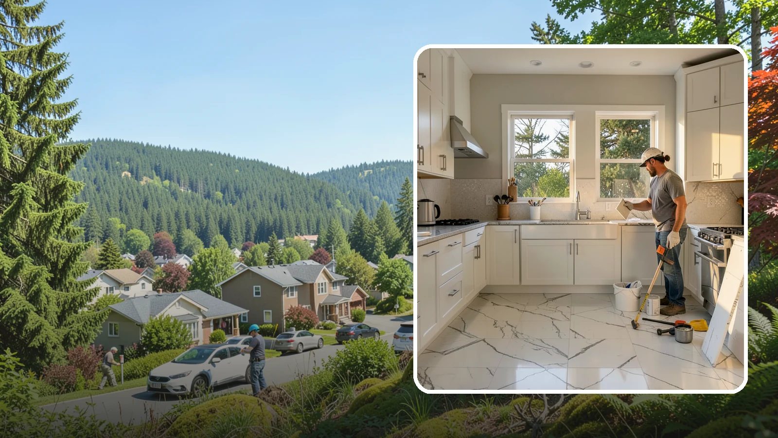 Backsplash Tile Installation in Index, Snohomish County, WA - Kitchen and bar backsplash tiling that protects walls while defining your room's style.