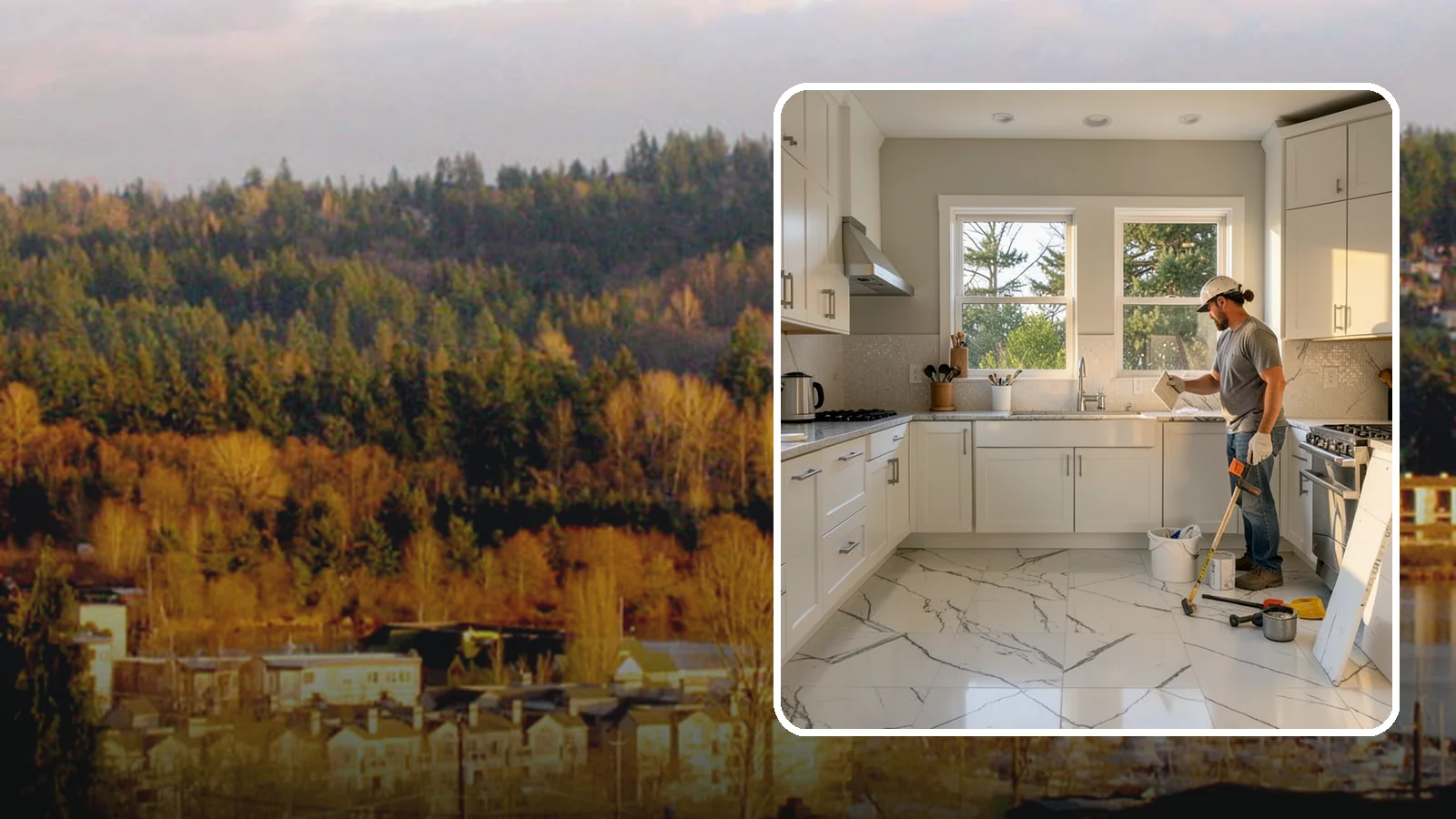 Backsplash Tile Installation in Kenmore, King County, WA - Kitchen and bar backsplash tiling that protects walls while defining your room's style.