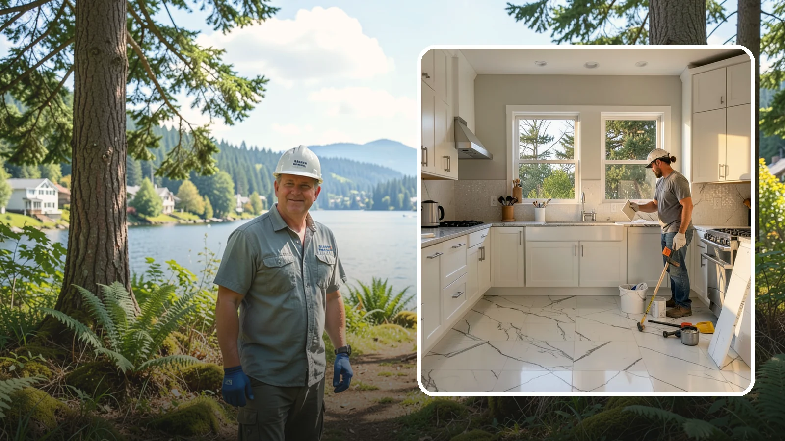 Backsplash Tile Installation in Milton, King County, WA - Kitchen and bar backsplash tiling that protects walls while defining your room's style.