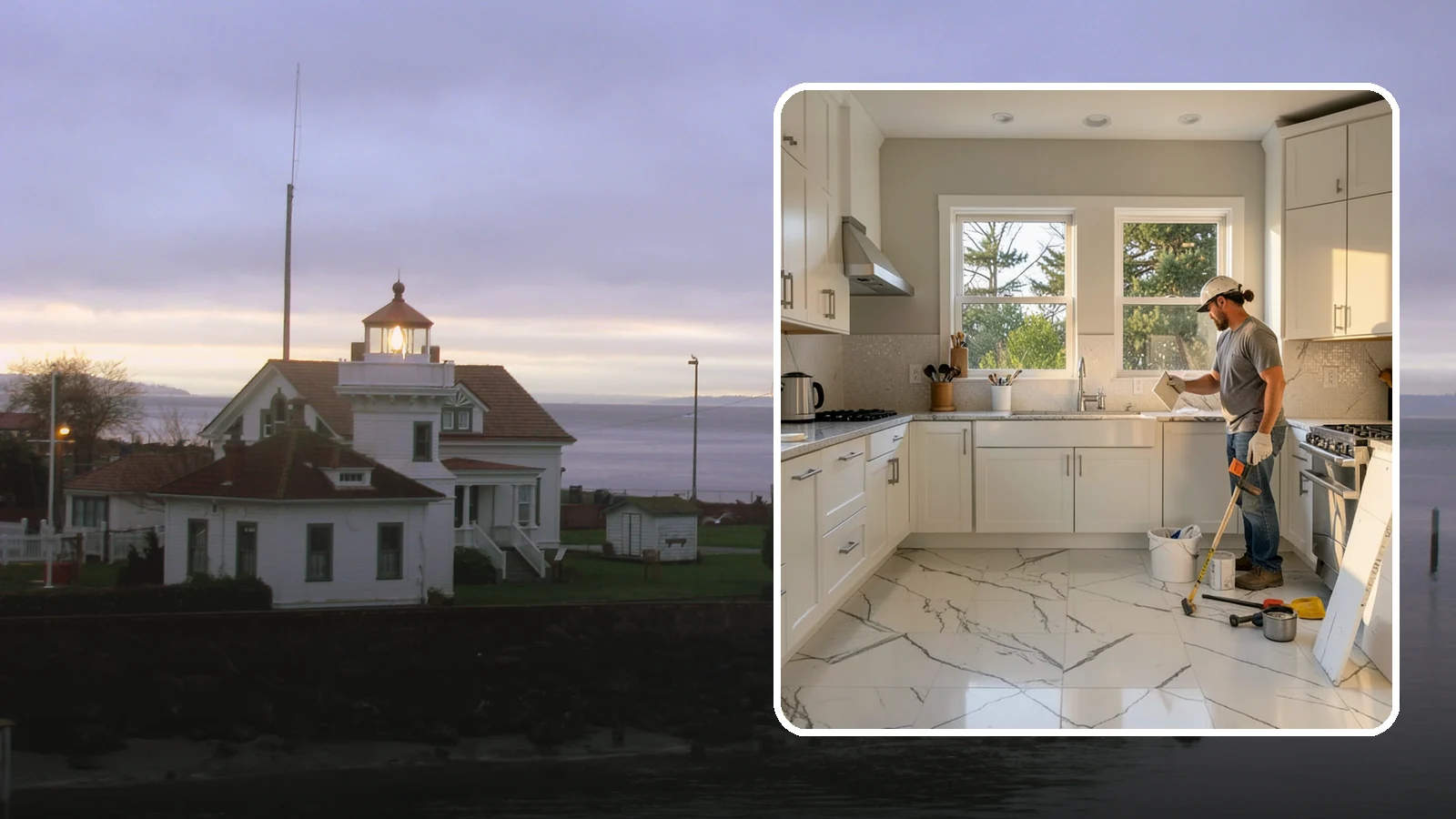 Backsplash Tile Installation in Mukilteo, Snohomish County, WA - Kitchen and bar backsplash tiling that protects walls while defining your room's style.