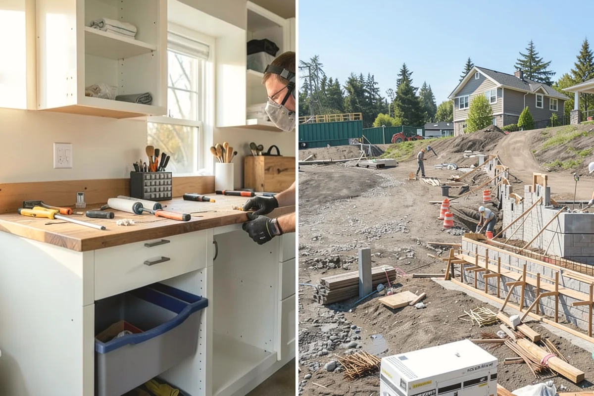 Backsplash Tile Installation in Mukilteo, Snohomish County, WA - Measure the field and confirm outlet and edge locations