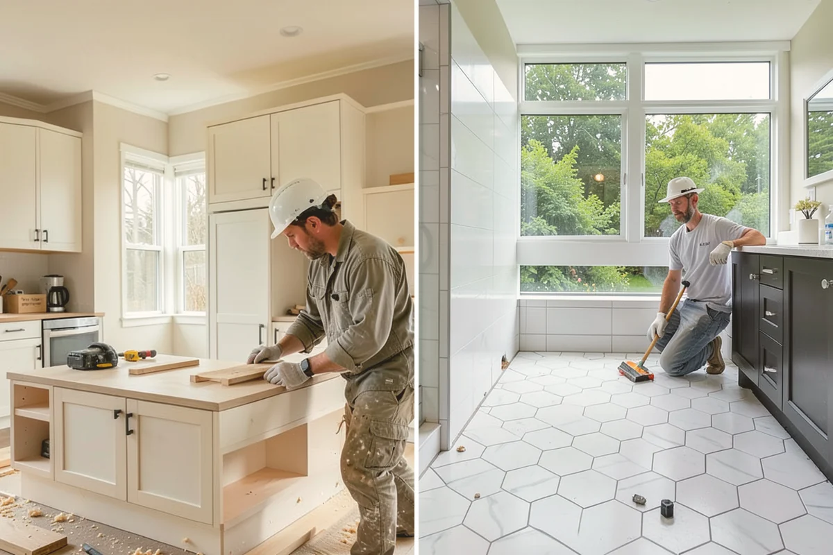 Backsplash Tile Installation in Newcastle, King County, WA - Measure the field and confirm outlet and edge locations