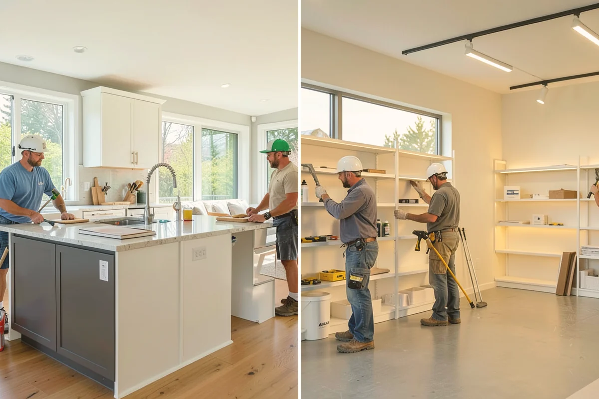 Backsplash Tile Installation in Orting, Pierce County, WA - Measure the field and confirm outlet and edge locations