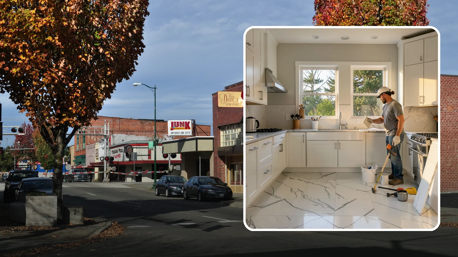 Backsplash Tile Installation in Puyallup, Pierce County, WA - Kitchen and bar backsplash tiling that protects walls while defining your room's style.