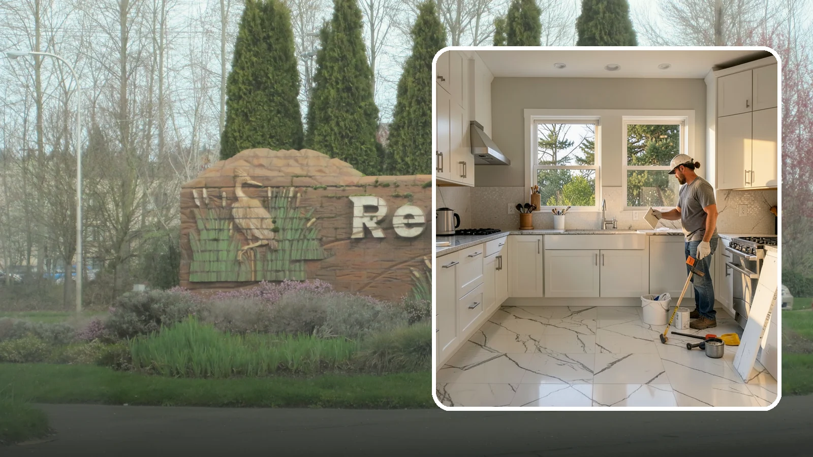 Backsplash Tile Installation in Renton, King County, WA - Kitchen and bar backsplash tiling that protects walls while defining your room's style.