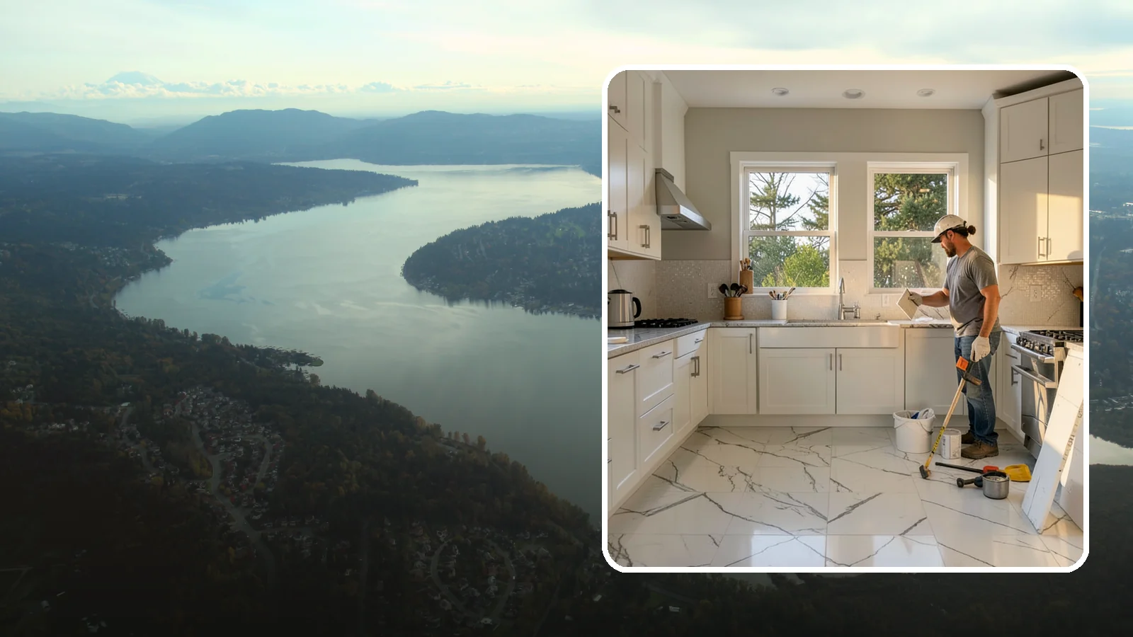Backsplash Tile Installation in Sammamish, King County, WA - Kitchen and bar backsplash tiling that protects walls while defining your room's style.