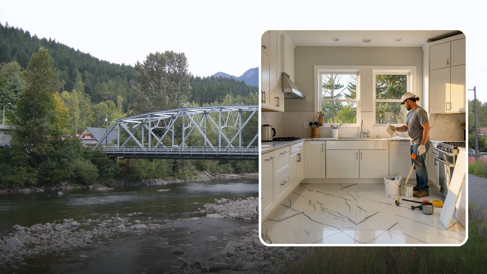 Backsplash Tile Installation in Skykomish, King County, WA - Kitchen and bar backsplash tiling that protects walls while defining your room's style.