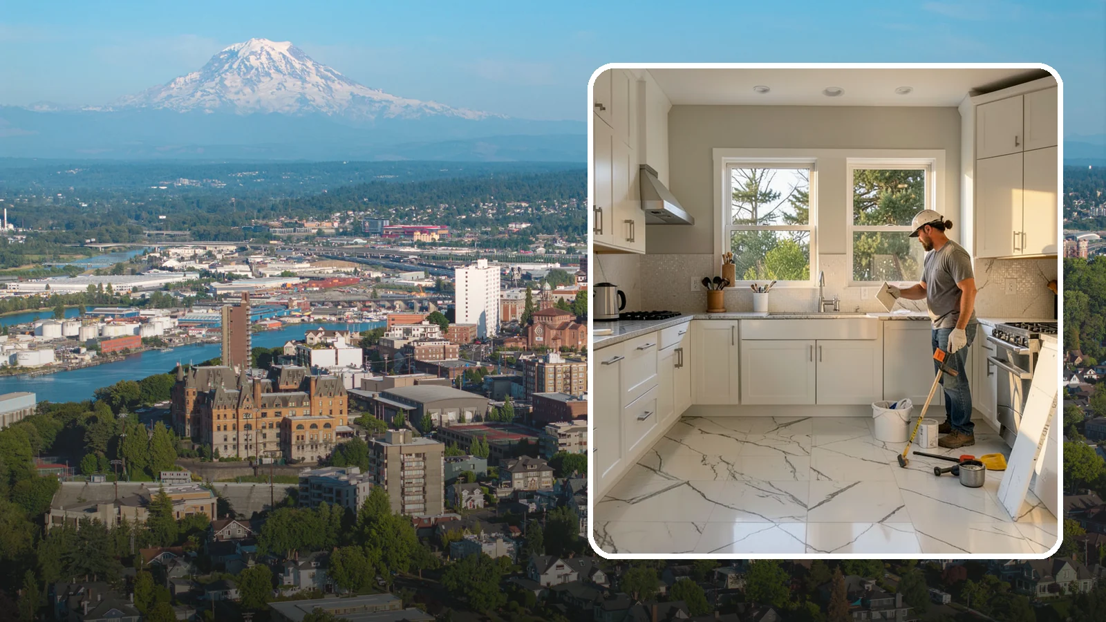Backsplash Tile Installation in Tacoma, Pierce County, WA - Kitchen and bar backsplash tiling that protects walls while defining your room's style.