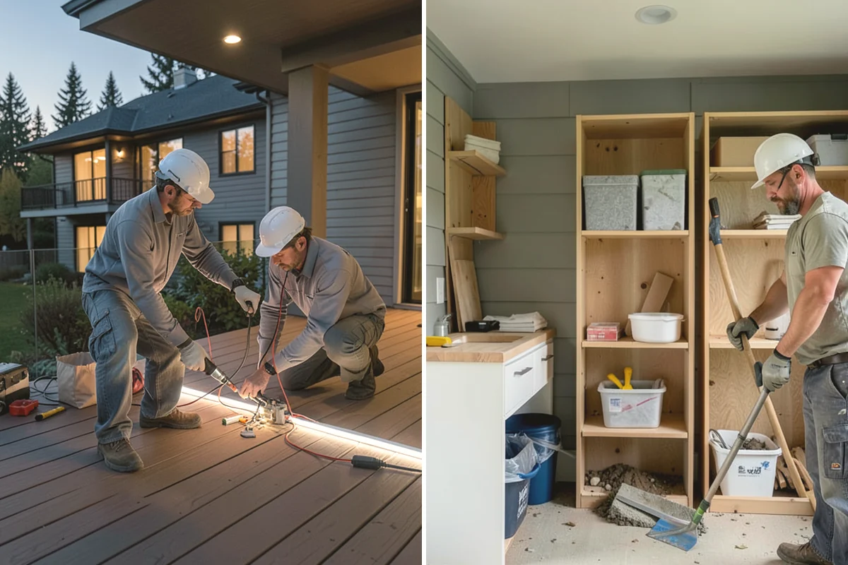 Backsplash Tile Installation in Tukwila, King County, WA - Measure the field and confirm outlet and edge locations