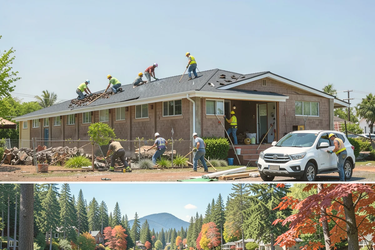 Backyard Cottage Construction in Covington, King County, WA - Cottage foundations and exterior shells are best built during the drier season to keep the structure protected during...