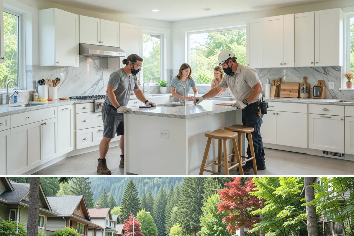 Backyard Cottage Construction in Darrington, Snohomish County, WA - Cottage foundations and exterior shells are best built during the drier season to keep the structure protected during...