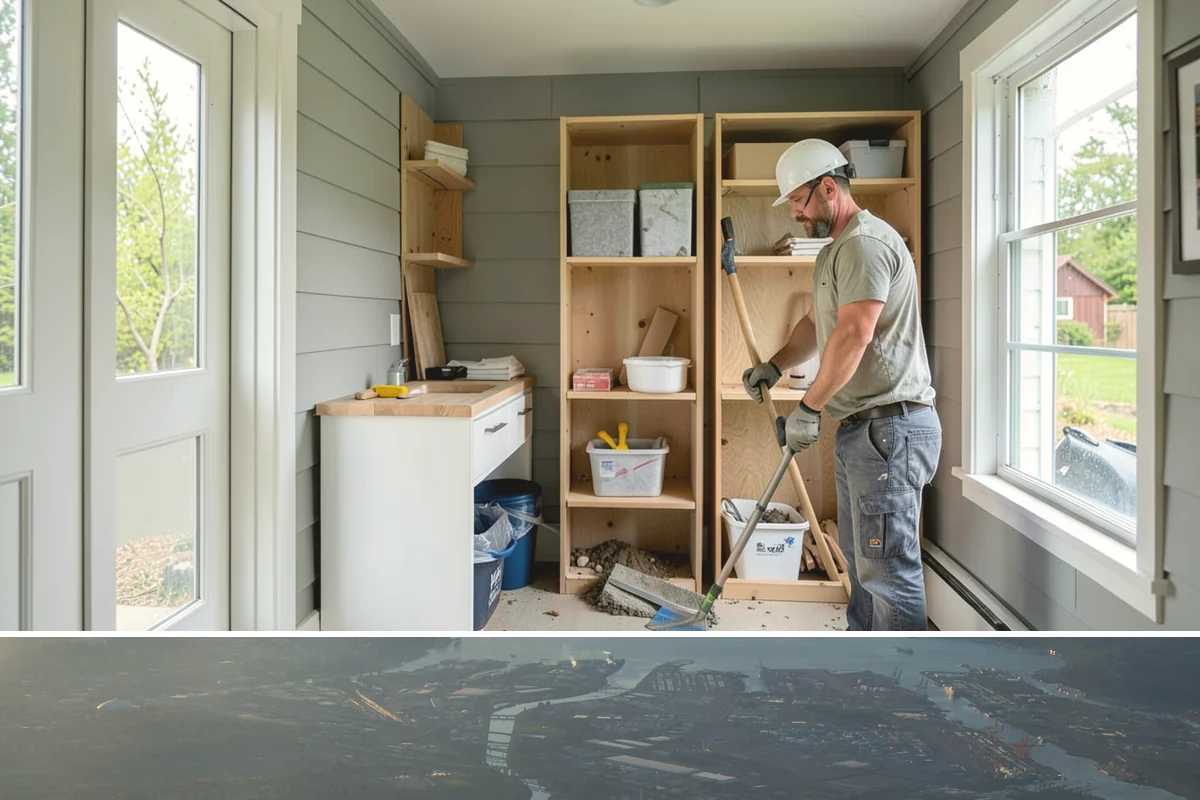 Backyard Cottage Construction in Fife, Pierce County, WA - Cottage foundations and exterior shells are best built during the drier season to keep the structure protected during...