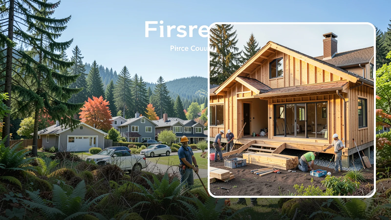 Backyard Cottage Construction in Fircrest, Pierce County, WA - Backyard cottage construction that adds a charming detached retreat to your Western Washington property.