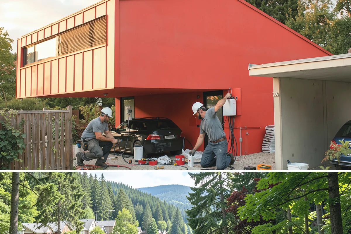 Backyard Cottage Construction in Lake Forest Park, King County, WA - Cottage foundations and exterior shells are best built during the drier season to keep the structure protected during...