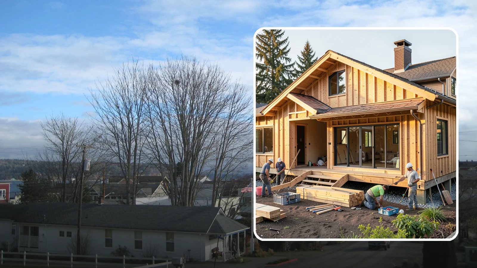Backyard Cottage Construction in Langley, Island County, WA - Backyard cottage construction that adds a charming detached retreat to your Western Washington property.