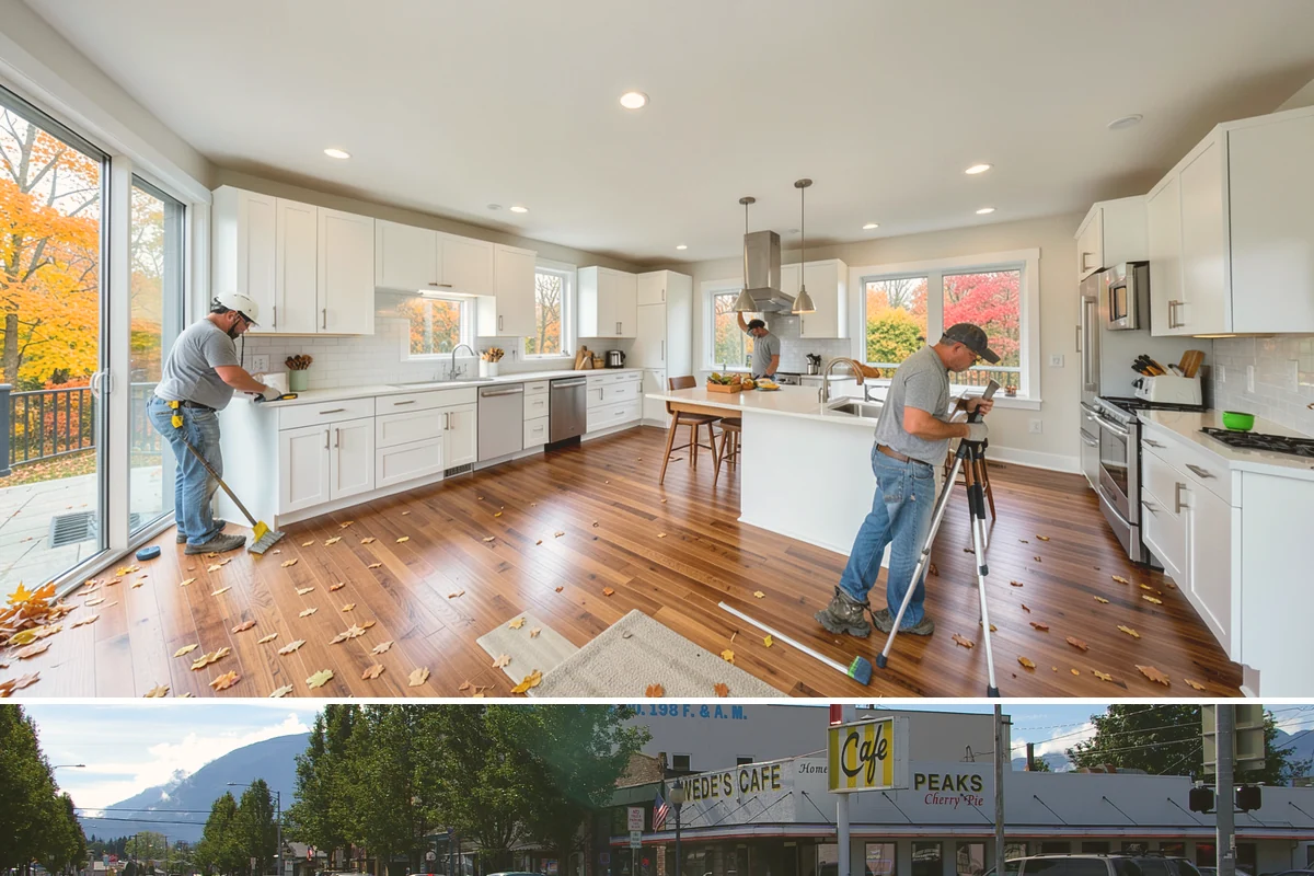 Backyard Cottage Construction in North Bend, King County, WA - Cottage foundations and exterior shells are best built during the drier season to keep the structure protected during...